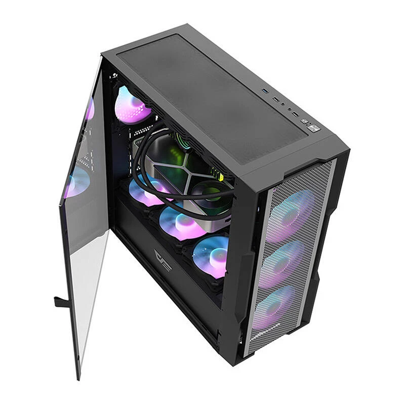 Tietokonekotelo Darkflash DK431 Mesh, ATX, musta