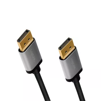 DisplayPort-kaapeli LogiLink CDA0101 2 m musta harmaa