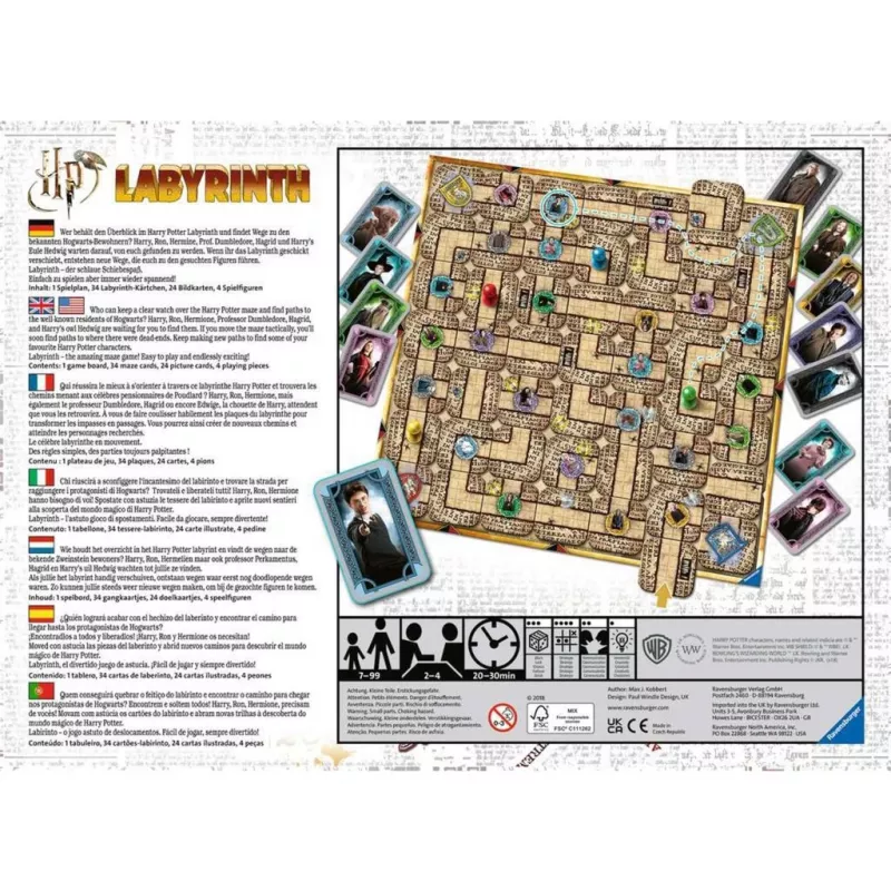 Korttipeli Ravensburger Harry Potter Labyrintti