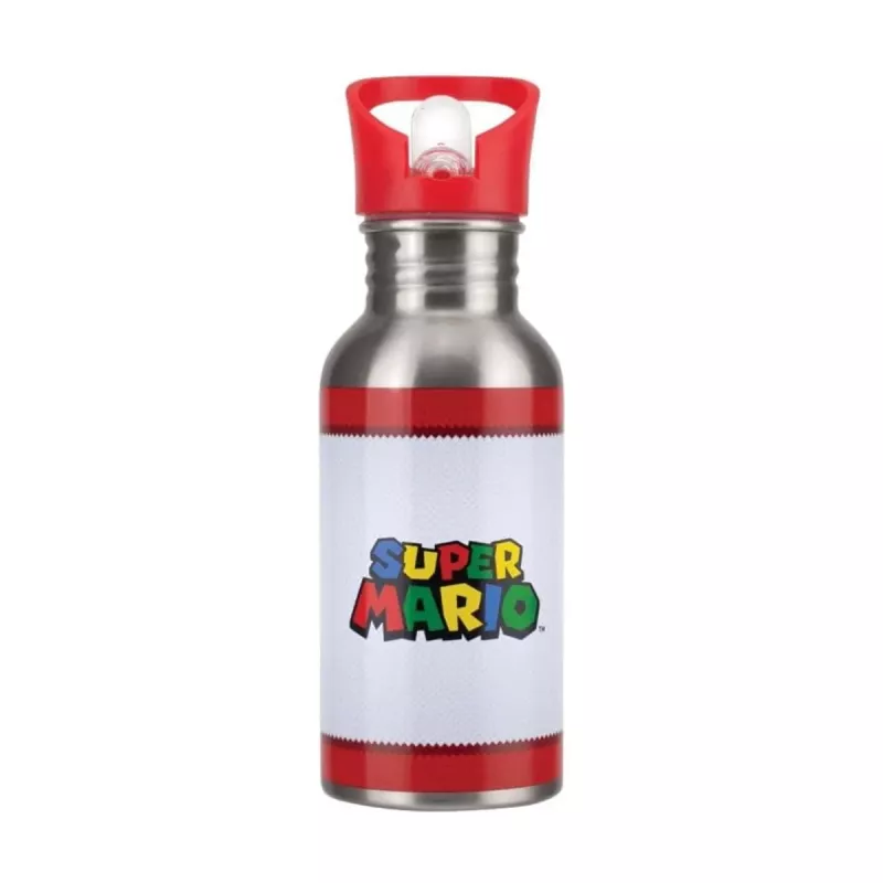 Paladone Super Mario metallinen vesipullo pillillä