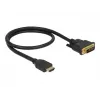 Videokaapeliadapteri DeLOCK 85651 0,5 m HDMI tyyppi A DVI musta