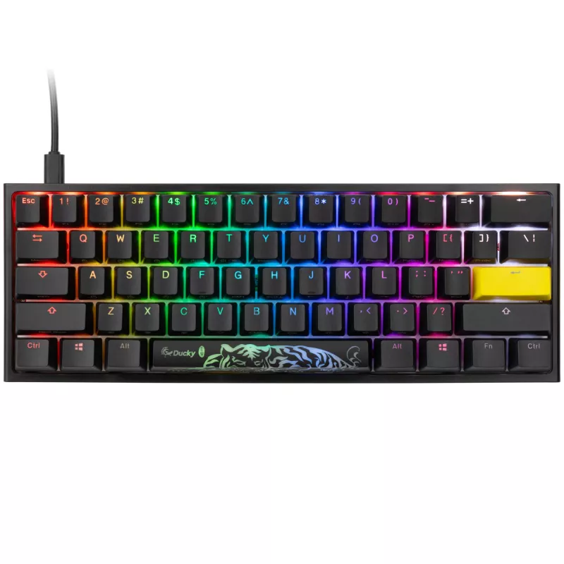 Mekaaninen pelinäppäimistö Ducky One 2 Pro Mini RGB LED Cherry Brown 60 %-asettelu