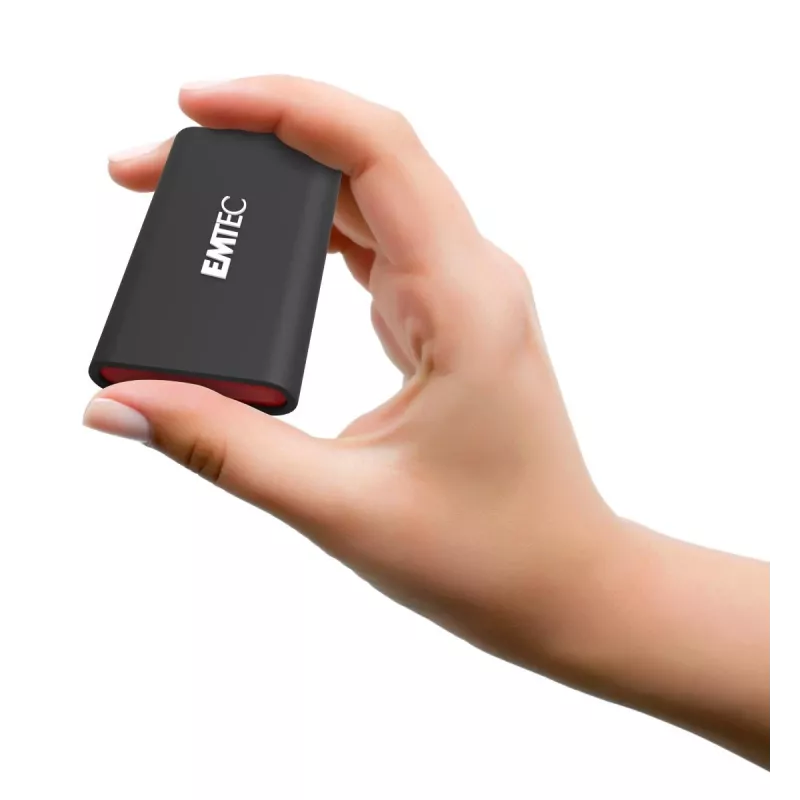 Emtec X210 ELITE 2 TB USB Type-C 3.2 Gen 2 (3.1 Gen 2) musta, punainen