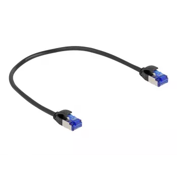 Verkkokaapeli DeLOCK RJ45 Cat.6A S/FTP ohut 0,25 m musta