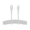 Belkin BOOST CHARGE - Lightning-kaapeli - 24-pin USB-C uros - Lightning uros - 1 m - valkoinen - Apple iPad/iPhone/iPod (Lightning)