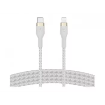Belkin BOOST CHARGE - Lightning-kaapeli - 24-pin USB-C uros - Lightning uros - 1 m - valkoinen - Apple iPad/iPhone/iPod (Lightning)
