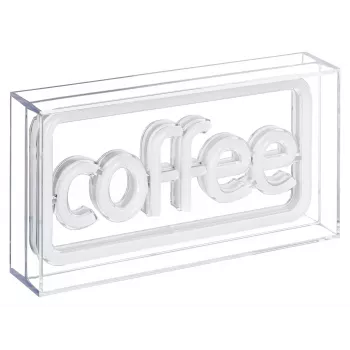 Neon LED-valokyltti ActiveJet AJE-NEON COFFEE, monivärinen, USB 5V, pinta-asennus, AS-muovikehys
