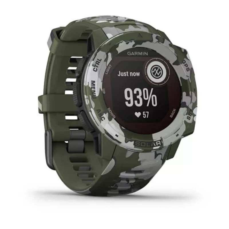 GPS-kello Garmin Instinct Solar Camo Edition maastokuvio