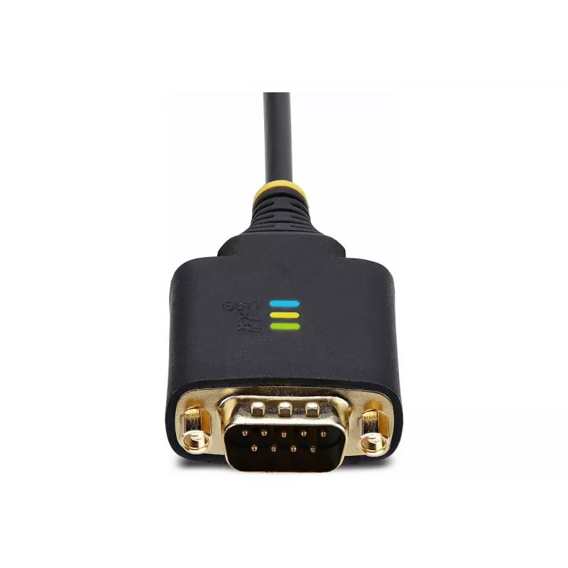 StarTech.com 2ft (60cm) 2-porttinen USB-sarja-adapterikaapeli, vaihdettavat DB9-ruuvit/mutterit, COM-säilytys, USB-A - DB9 RS232, FTDI, tason 4 ESD-suoja, Windows/macOS/ChromeOS/Linux – tukeva TPE-rakenne