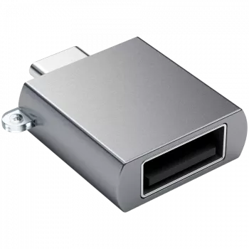 Satechi USB-C – USB 3.0 -sovitin Space Gray tyylikäs muotoilu ja korkea laatu - kompakti muotoilu - - - (179979)