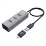USB-keskitin GRAUGEAR G-HUB4-AC