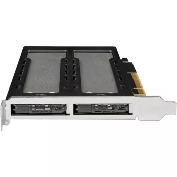Mobiili tallennuskehikko RAIDSONIC ToughArmor MB842MP-B — 2 vaihtokelpoista paikkaa M.2 NVMe:lle, PCIe 4.0 x16