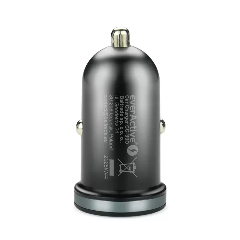 Autolaturi everActive CC-30Q QC3.0 35W – 1x USB-A, 1x USB-C, pikalataus