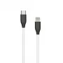 Silikonikaapeli USB Type-C - Lightning (valkoinen, 1 m)