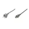 Assmann virtajohto Schuko - C5 M/W 1,2 m H05VV-F3G 0,75 mm² sininen (AK-440115-012-S)