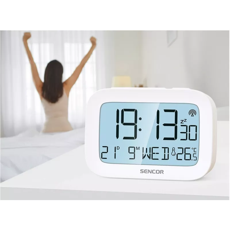 Digitaalinen herätyskello SENCOR SRC 2200 LED-näytöllä ja paristovarmistuksella