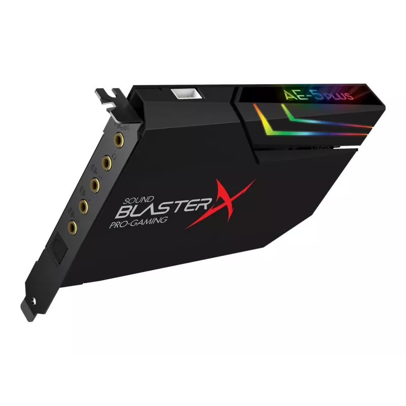 Creative Sound BlasterX AE-5 Plus musta PCI-e RGB peliäänikortti