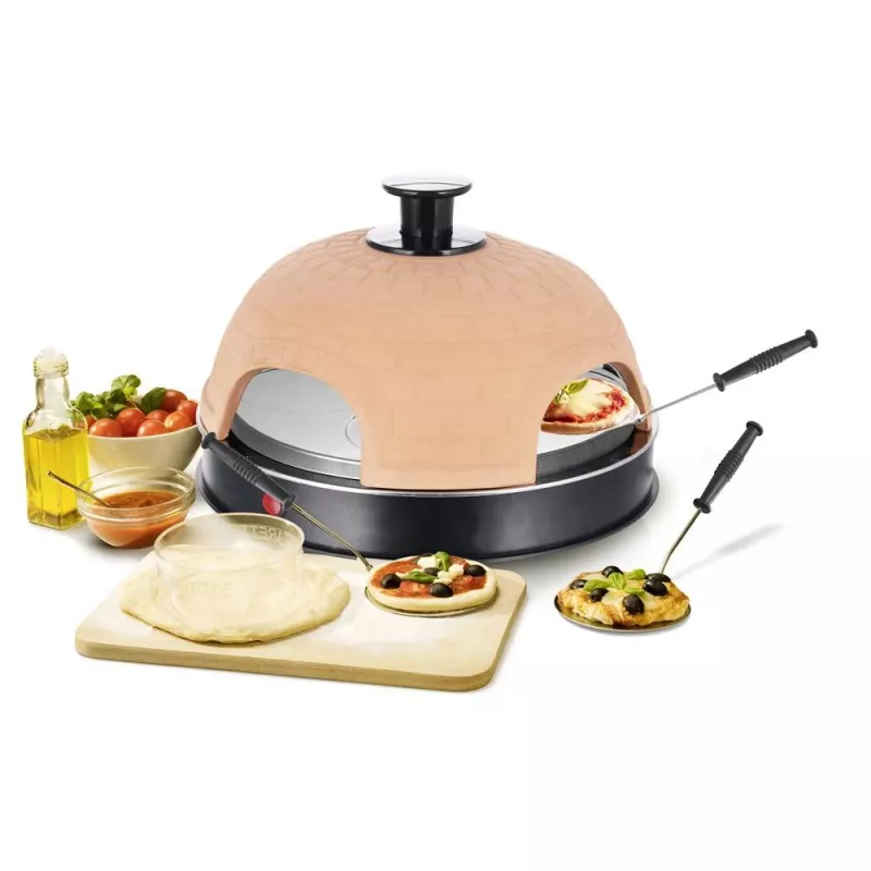 Pizzauuni Emerio PO-115985 4 pizzaa 900 W musta oranssi