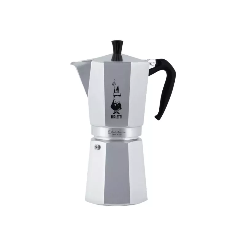 Bialetti Moka Express – hopea – alumiini – 18 kupille