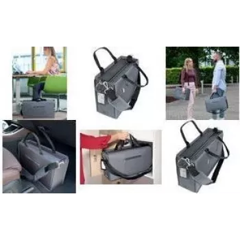 Sigel Desk Sharing Bag BA413 olkalaukku tummanharmaa unisex suuri