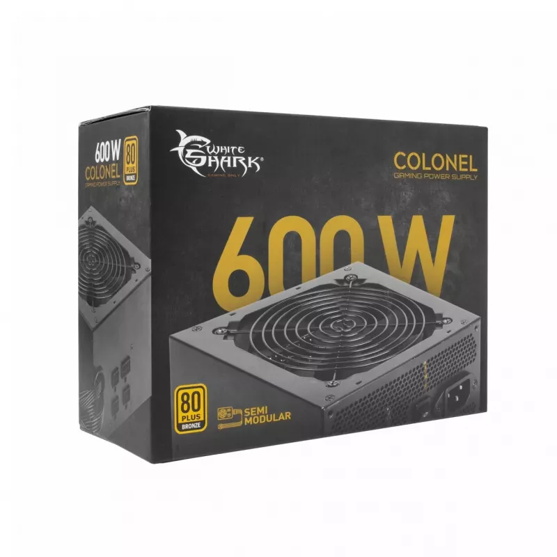 Virtalähde White Shark Colonel 600 W