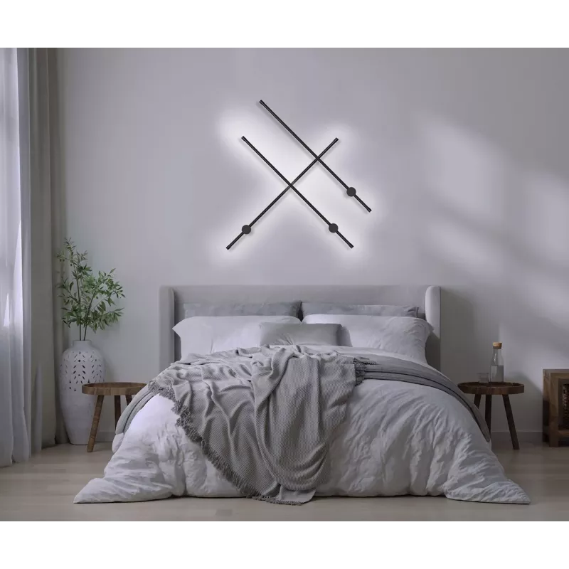 Activejet LED-seinävalaisin AJE-HILTON musta NW
