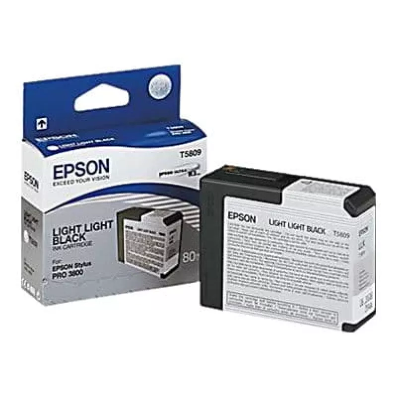 Epson Singlepack Light Light Black T580900, vaaleanvaaleanmusta, pigmenttimuste, 80 ml, 1 kpl