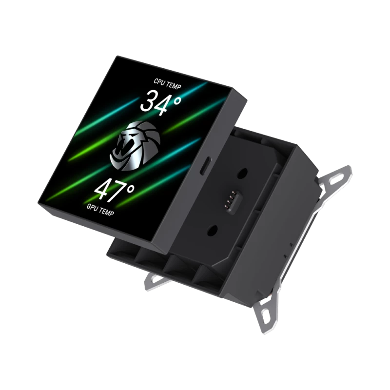 Gamemax CPU-nestekühler | GLACIER 240 LCD BK | Intel, AMD