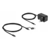 DeLOCK 64326 USB-keskitin USB 3.2 Gen 2 (3.1 Gen 2) Type-C 10000 Mbit/s musta
