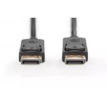 Liitäntäkaapeli DisplayPort lukituksella 1080p 60Hz FHD tyyppi DP / DP M / M musta 3m