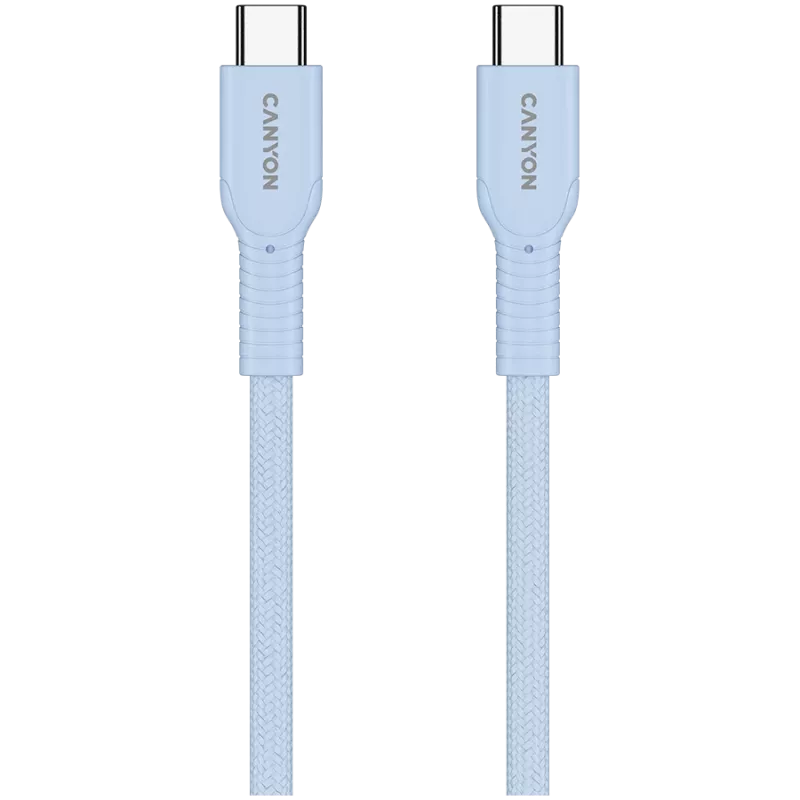 CANYON kaapeli OnWire 60CL C-C 60W COLOR punottu 1m vaaleansininen