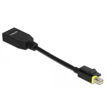 DeLOCK - DisplayPort-sovitin - Mini DisplayPort (M) lukittu DisplayPort (W) - DisplayPort 1.4 - 15 cm - halogeeniton, 8K-tuki - musta (65978)
