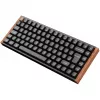 Keychron K2 HE (musta/puu, DE-asettelu, Gateron Double-Rail Magnetic Nebula, alumiinirunko)