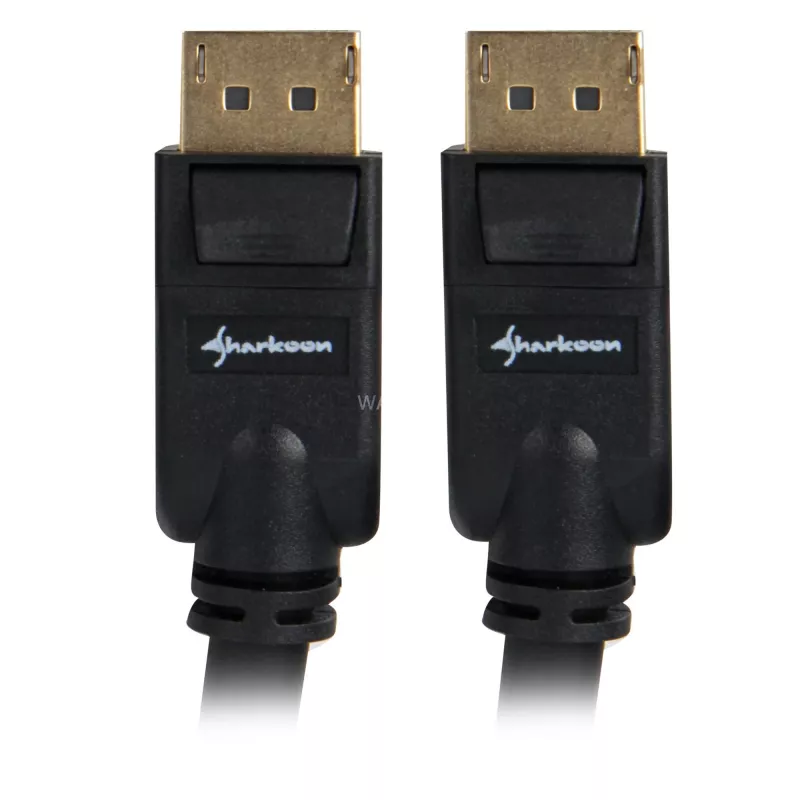 DisplayPort-kaapeli Sharkoon DisplayPort 1.3, 4K-tuki, 2 m
