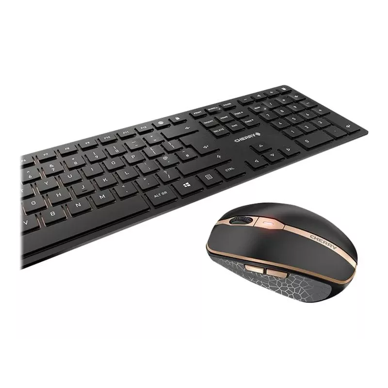 CHERRY DW 9100 SLIM näppäimistö hiiri sisältää universaalin RF langaton + Bluetooth pohjoismainen musta