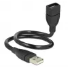 USB-kaapeli DeLOCK 35 cm USB 2.0 83498 musta