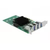 DeLOCK PCI Express x4 -kortti 4 x ulkoinen USB 3.0 Quad Channel - Low Profile -muototekijä