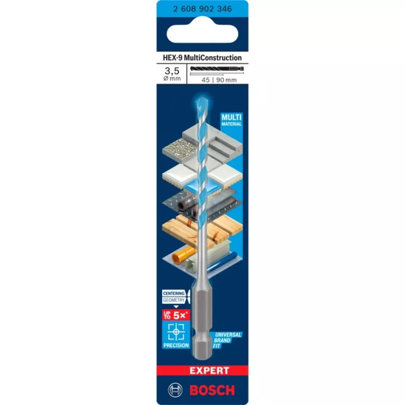 Expert HEX-9 Multi Construction betonipora Ø 3,5 mm 1 kpl (2608902346)