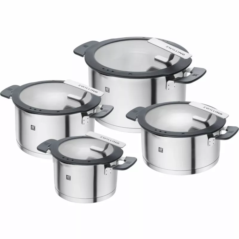 ZWILLING SIMPLIFY 66870-004-0 kattilasarja ruostumaton teräs 4 kpl hopea musta