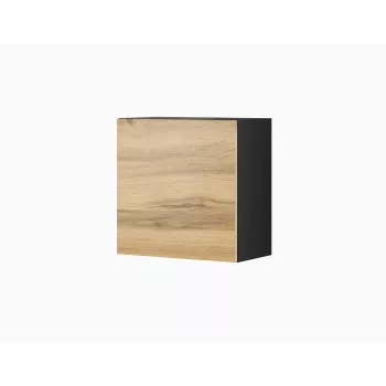 Seinäkiinnitteinen säilytyskaappi cama meble VIGO 50×50×30 cm musta / wotan-tammi
