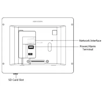 Hikvision DS-KH6320-WTE1-W videopuhelinovi 17,8 cm (7 inch) valkoinen