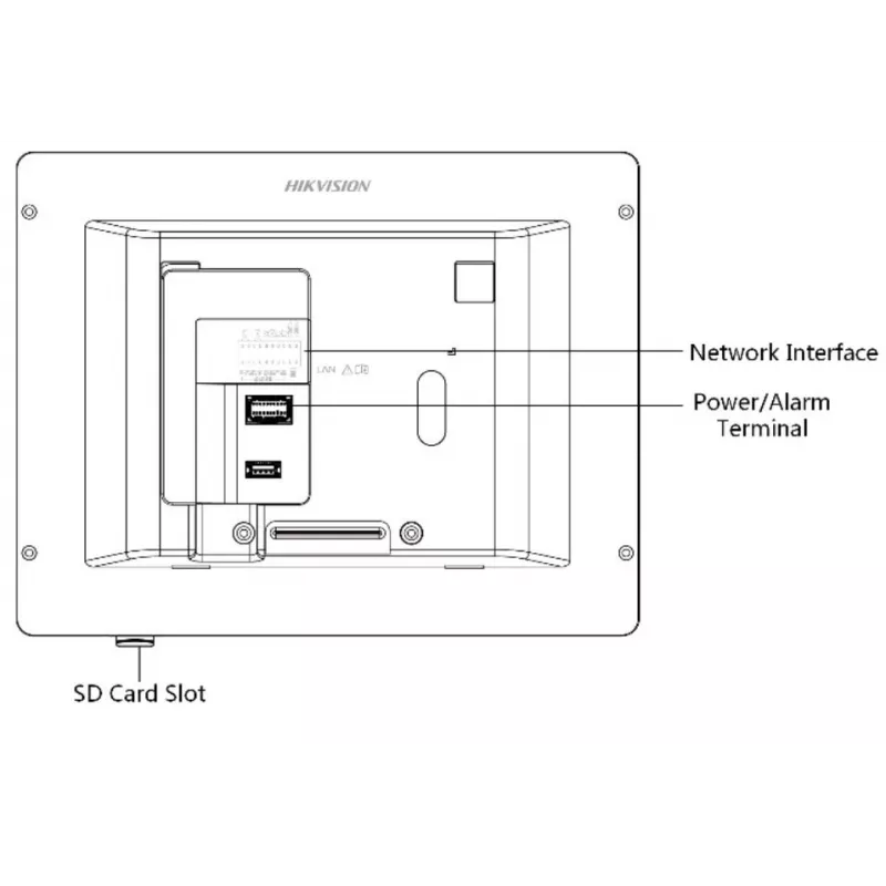 Hikvision DS-KH6320-WTE1-W videopuhelinovi 17,8 cm (7 inch) valkoinen