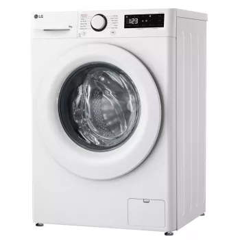 LG | Pesukone | F2WR508SWW | Energiatehokkuusluokka A-10% | Edestä täytettävä | Pesukapasiteetti 8 kg | 1200 kierr./min | Syvyys 47,5 cm | Leveys 60 cm | Näyttö | LED | Höyrytoiminto