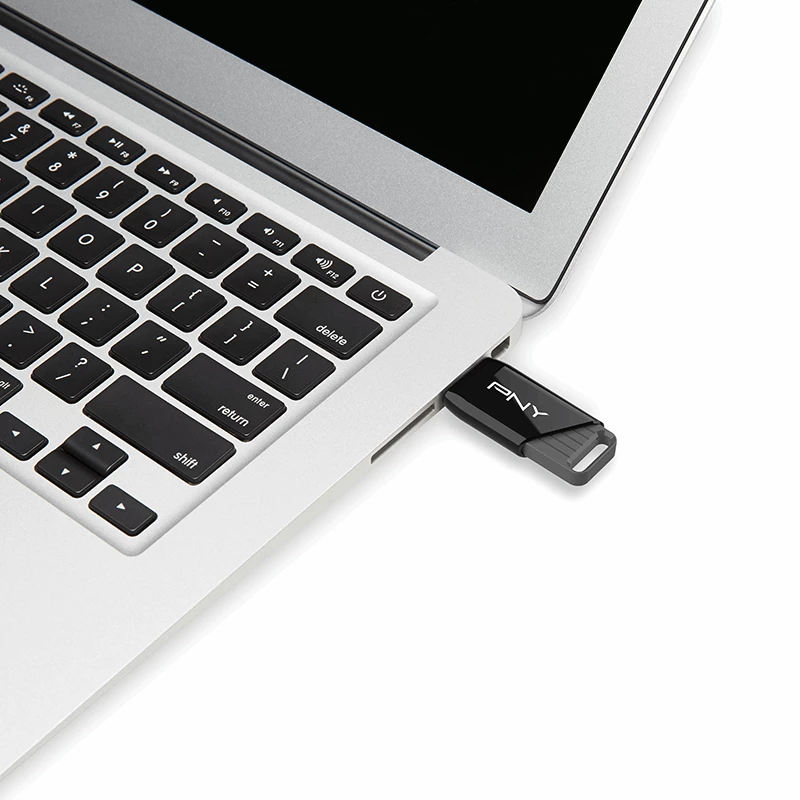 PNY Attaché X, 32 GB, USB Type-A, 3.2 Gen 1 (3.1 Gen 1), 130 MB/s, dia, musta