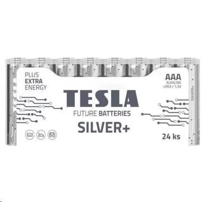 Paristot Tesla AAA Silver+ alkaline LR03 1 150 mAh (24 kpl) (13032410)