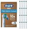 Oral B Precision Clean harjaspäät 16 kpl:n pakkaus valkoinen