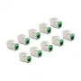 DeLOCK 88116 Keystone-moduuli litteä vihreä RJ-45 10 kpl