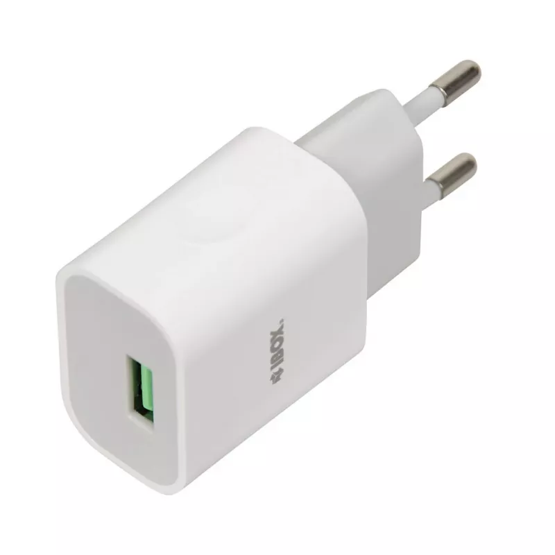 Virtalaturi iBOX C-41 USB 2A, 1 USB-portti, microUSB-kaapeli, valkoinen