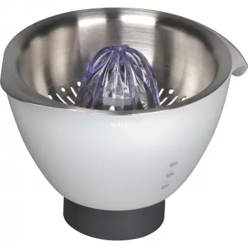 Kenwood AT312 sitruspuristinlisäosa – 0,6 L, hopea/valkoinen