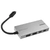 USB 3.1-C sovitin SILVERSTONE SST-EP09C – USB-C–USB-A-liitettävyys, hopeaviimeistely